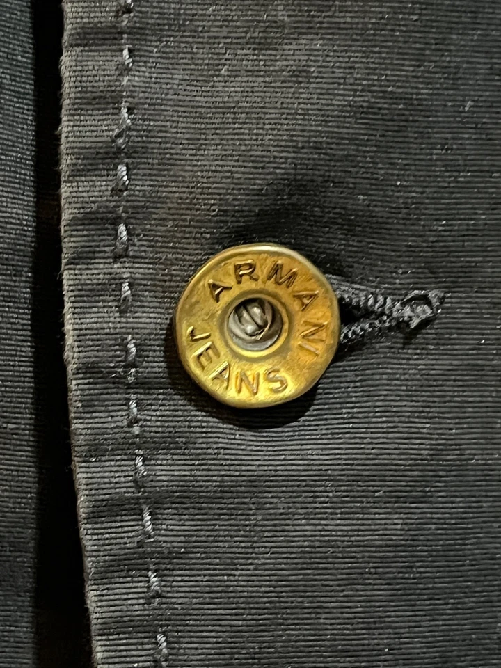 AJ ARMANI JEANS Chaqueta Blazer Algodón Negro HOMBRE Talla L US 52 EU Foto 3 de 4