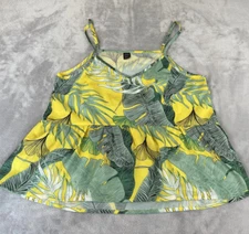 Shein womens sleeveless vneck floral tank top size Large