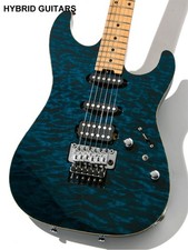 SCHECTER EX4B-CTM FRT M/M Black Aqua 2004 Used Electric Guitar