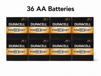 32 Pack Duracell PowerBoost AA Batteries 1.5V ( 8 packs Of 4)