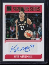 2019 Donruss WNBA #SS-KMB Kayla McBride Signature Series Press Proof #/199