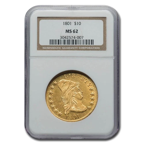1801 $10 Turban Head Gold Eagle MS-62 NGC