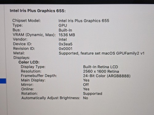 Apple MacBook Pro 13" A1989 (2019) Intel i7-8569U 2.8GHz 16GB 1TB Mojave +PowAd - Picture 20 of 23