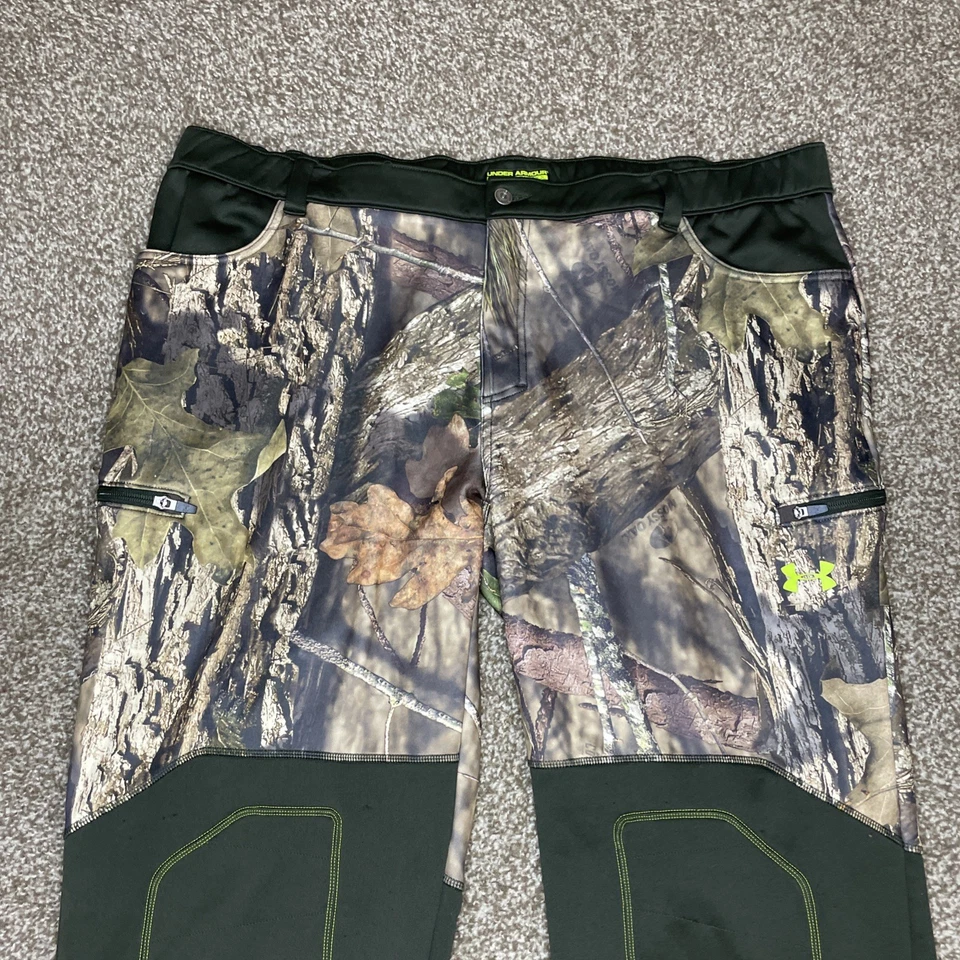 Under Armour Scent Control Armour Fleece Camo Pants Mossy Oak Country 3XL - Image 2 of 4