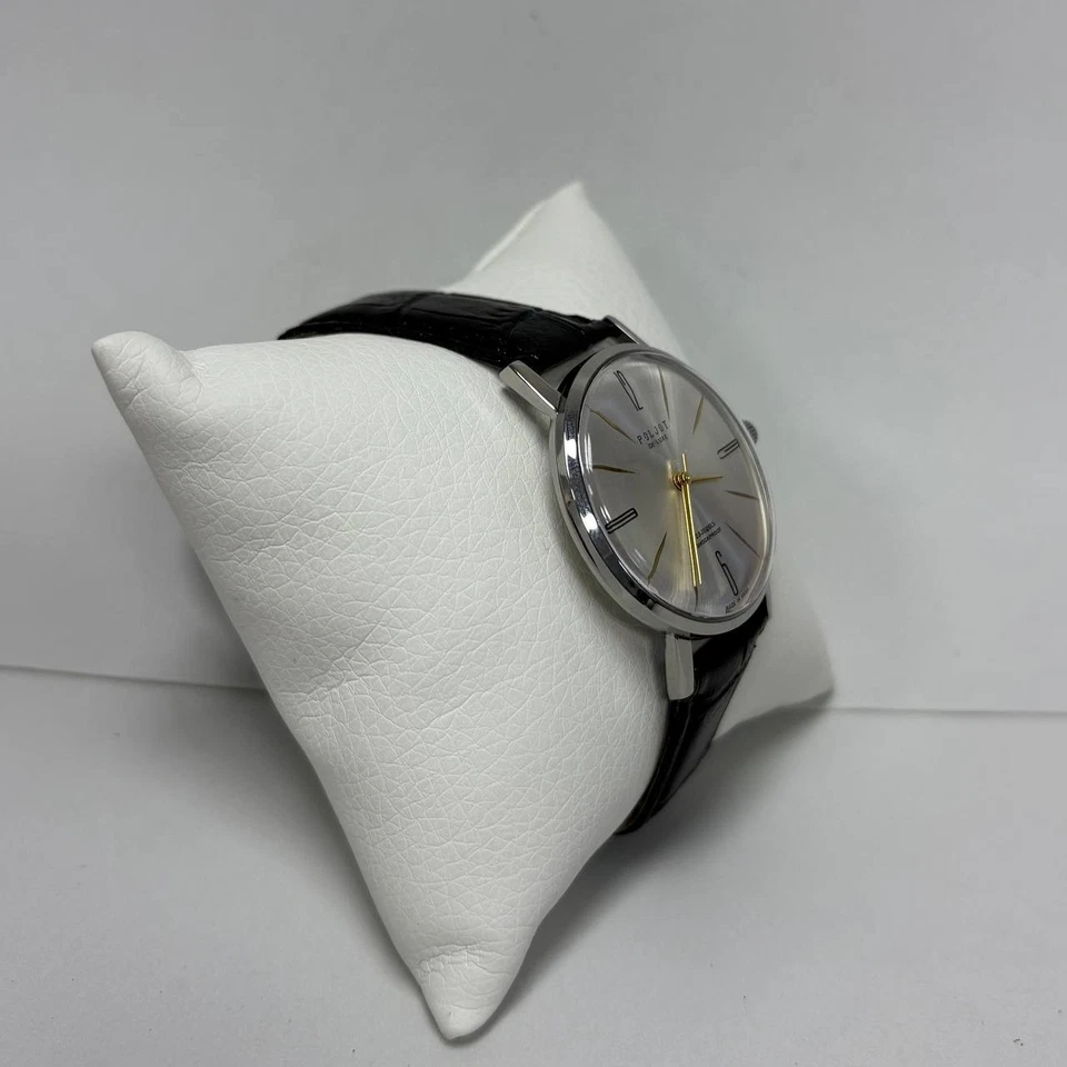 Wristwatch  Poljot DE Luxe Ultra Slim 1 MChZ Mechanical  Vintage Soviet - Image 3 of 4
