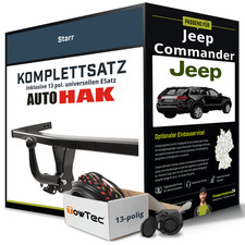 Anhängerkupplung starr für JEEP Commander +E-Satz NEU