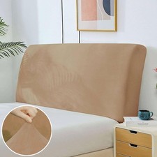 Stretch Bed Headboard Covers Plush Velvet Bed Headboard Slip covers For Bedroom