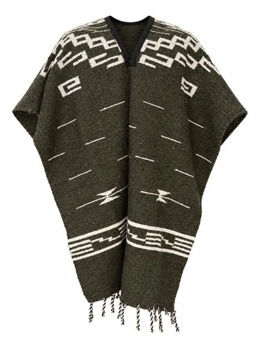 Clint Eastwood Western Cowboy Poncho- Handwoven Made in Mexico gaban zarape - product listing photo