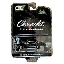 Greenlight 1967 Chevrolet Impala Sport Sedan Black 1:64 Diecast Hobby Exclusive