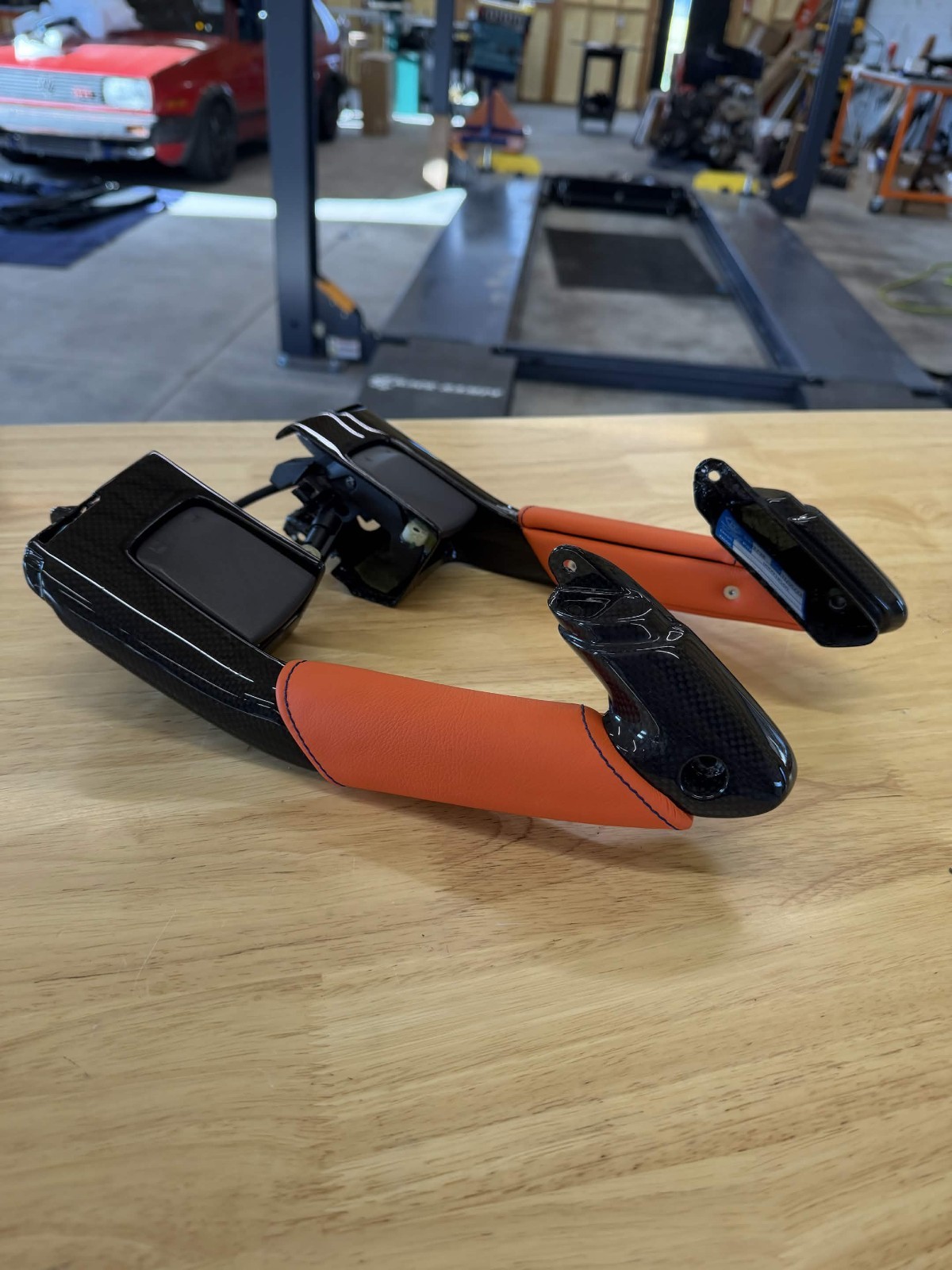 Ferrari F8 Door release handle Orange