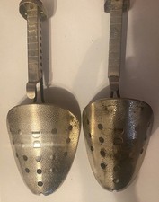 -REDUCED-1950's USA Vintage EKCO Hammered Metal Shoe Trees Shaper