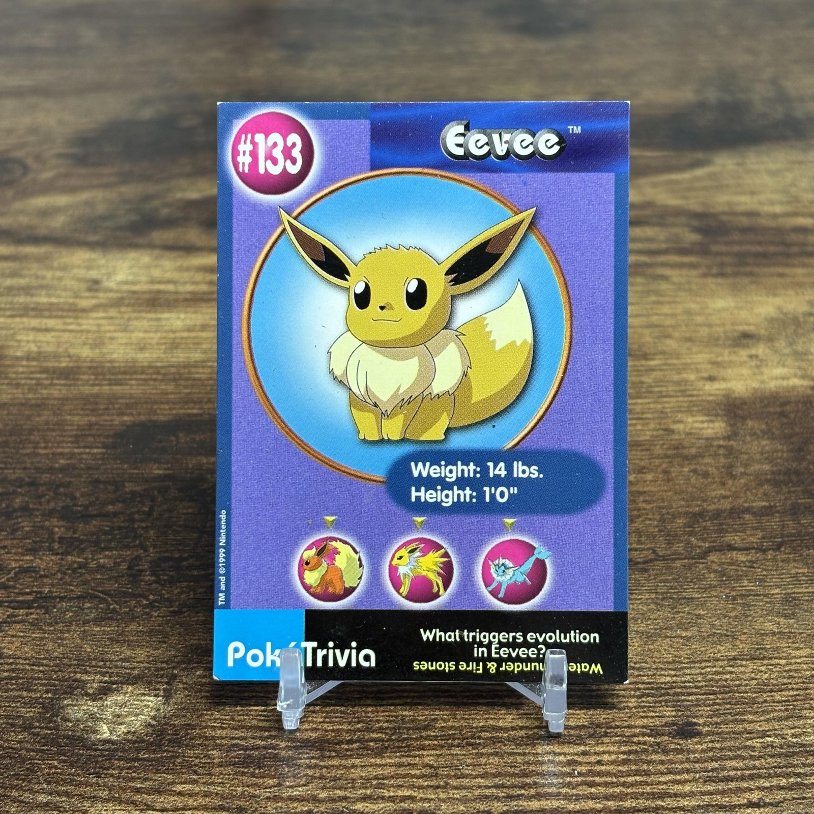 1999 Burger King Pokemon #133 Eevee
