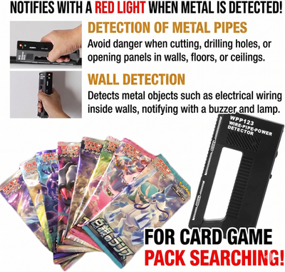 stud finder pokemon cards Amazon.com : XINdream Wall Scanner Metal Detector, Adjustable Alert Pipe  Power Wall Stud Finder Metal Detector for Adults, AC Wire Wpp123 Plastic  High Sensitivity : Tools & Home Improvement main image 0