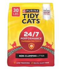 Purina Tidy Cats 24/7 Performance Non-Clumping Cat Litter, Clean 30lb