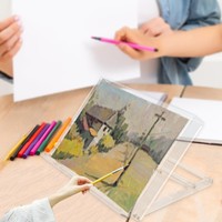 Acryl-Tischstaffelei, Verstellbarer Winkel, Tragbarer PräSentationsstäNder