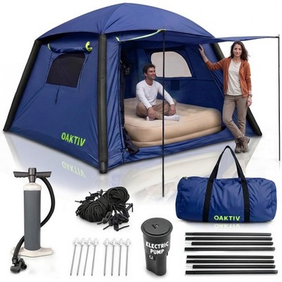 Inflatable Tent 4-6 Person Camping Air Oaktiv CloudCamp waterproof outdoor