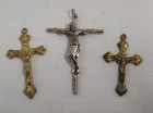 Vintage Cross & Crucifix Pendant Lot Jesus — photo 5