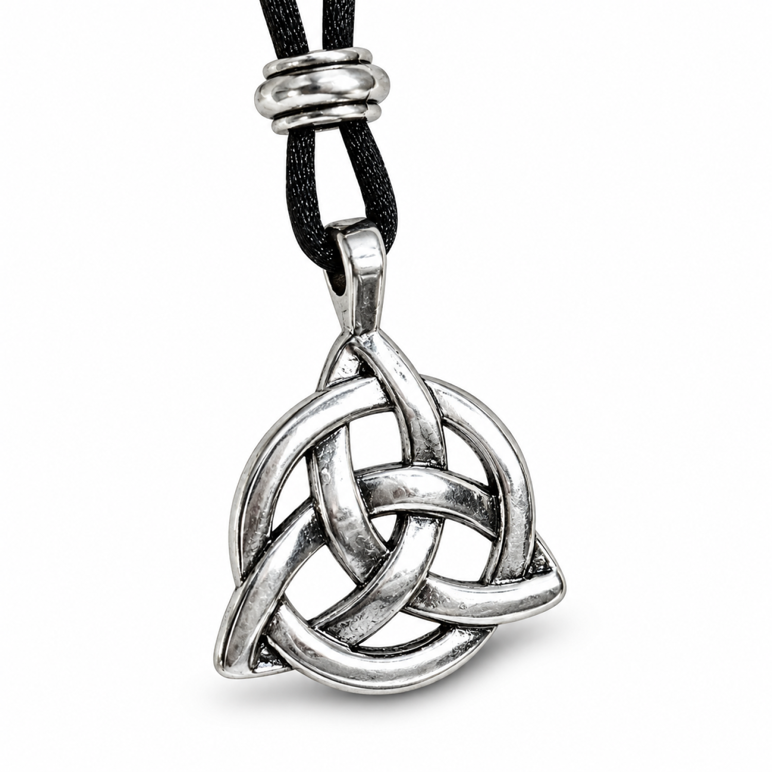 Triquetra Necklace Celtic Knot Pendant Trinity Pagan Cord Jewellery
