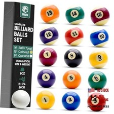 Professional Billiard Ball Set 2-1/4" Regulation Size Pool Table 16 Balls
