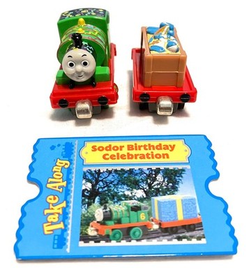 Percy & Beach Car SODOR BIRTHDAY CELEBRATION 2006 Thomas the Train Take Along