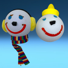 Lot 2 Jack In The Box Car Antenna Ball Toppers Earmuffs Classic Clown 2009