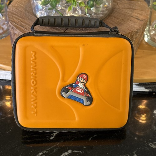 Nintendo 2DS 3DS XL Game Travel Case Mario Kart Orange