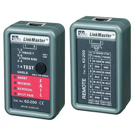 Ideal 62-200 Tester, Utp Stp