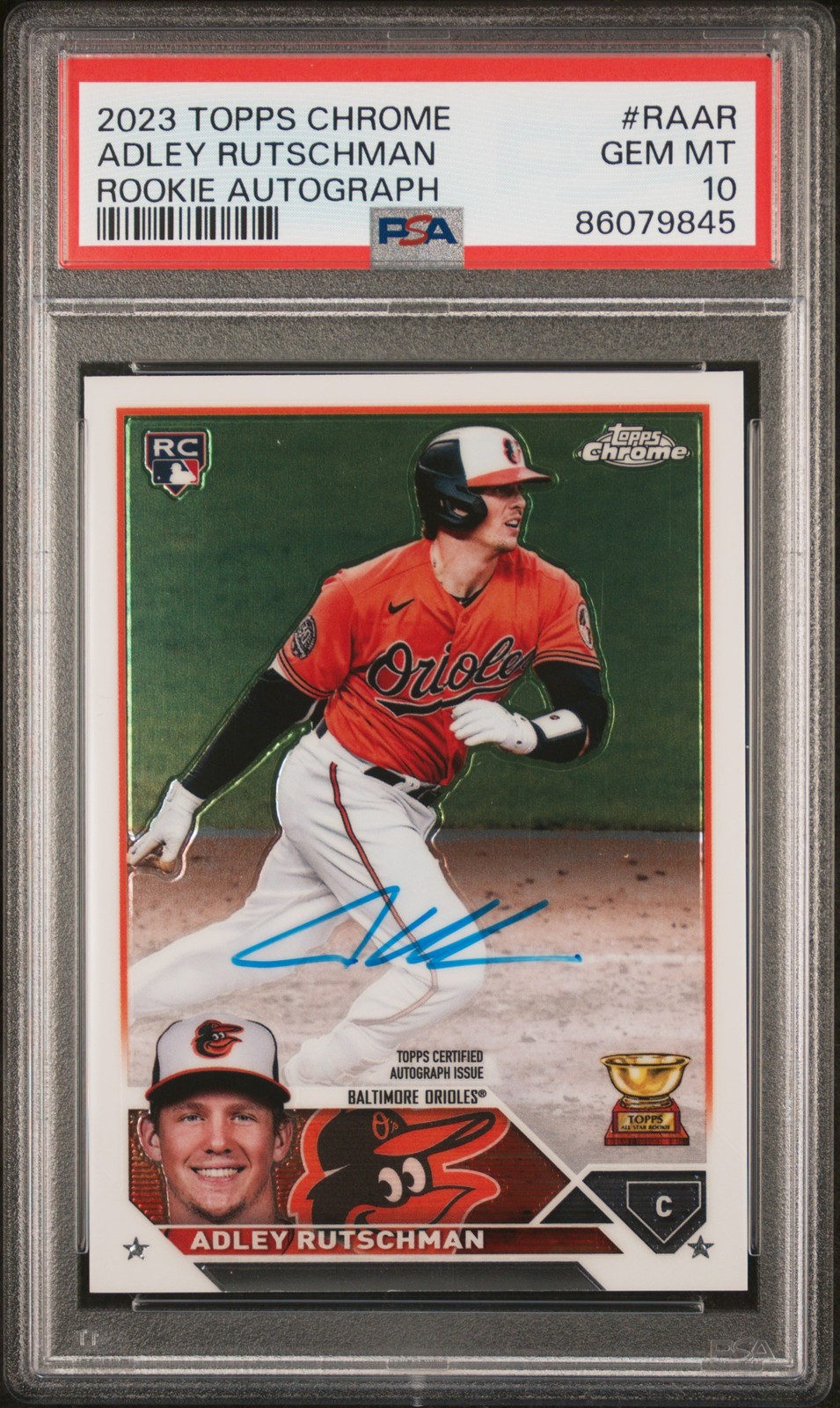 PSA 10 2023 Topps Chrome Rookie Autograph #RAAR Adley Rutschman