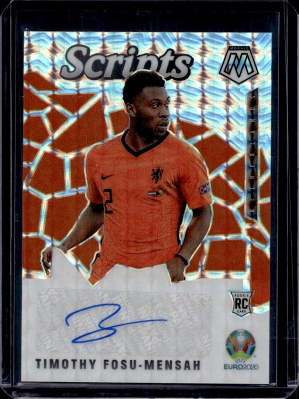 2021 Panini Mosaic UEFA EURO Timothy Fosu-Mensah Scripts RC Mosaic Auto #SM-TFM