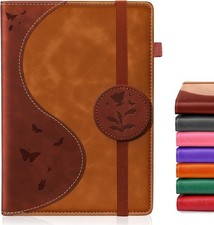 Lined Journal Notebook, A5 Hardcover Leather Journal for Men Women, 200 Pages 10