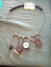 Fly Fishing Lanyard with Padded Collar, Tippet Spool, Retractors, Fly Patch Etc