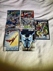 Lot of 5 Vintage DC Comics Superman Comic Books Boarded