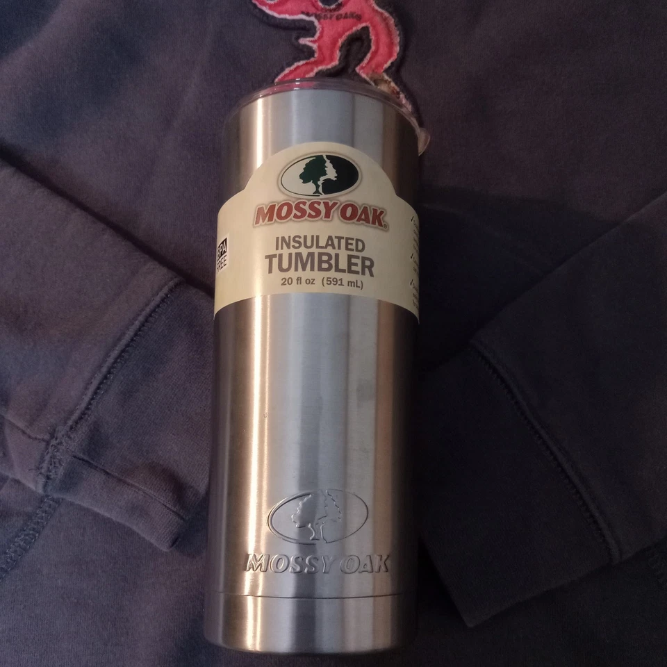 Browning Big Logo 女式连帽衫小号组合 Mossy Oak 20 盎司不倒翁 Pit 19 — 第 2/4 张图片