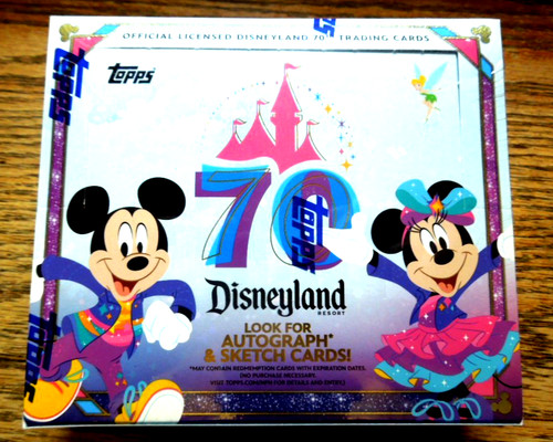 2025 Topps Disneyland 70th Anniversary Factory Sealed Box 12 Packs / Hobby Box