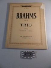 Johannes Brahms - Op. 101 : Trio - C-Moll - Piano, Violino & Violoncello. Elite 
