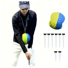 HERZ Golf Training Aid Ball for Impact Precision Swing Consistency - Soft Mem...