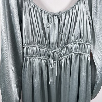 arula green dress Talula | Dark Green Extreme Cowl-Neck Maxi Dress With Sash And Front-High Split main image 0