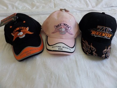 3 Jahres-Basecaps der Daytona Bike Week (2006 und 2011)