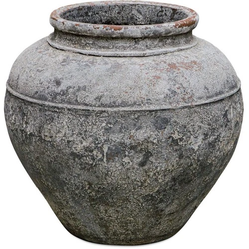 Uttermost 17140 Echoes Of Time Whitewash Concrete Outdoor Planter - Picture 1 of 5