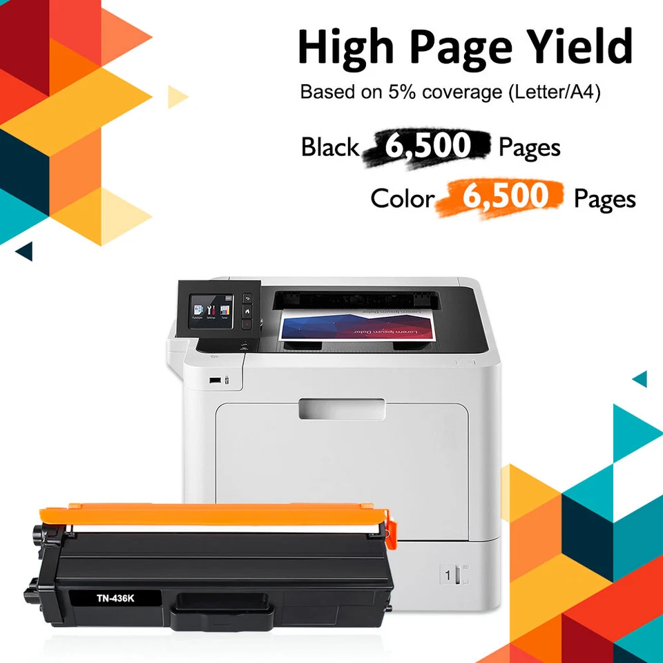 4Pack TN436 Toner Compatible for Brother TN433 HL-L8360CDW MFC-L8900CDW L9570CDW - Image 4 of 4