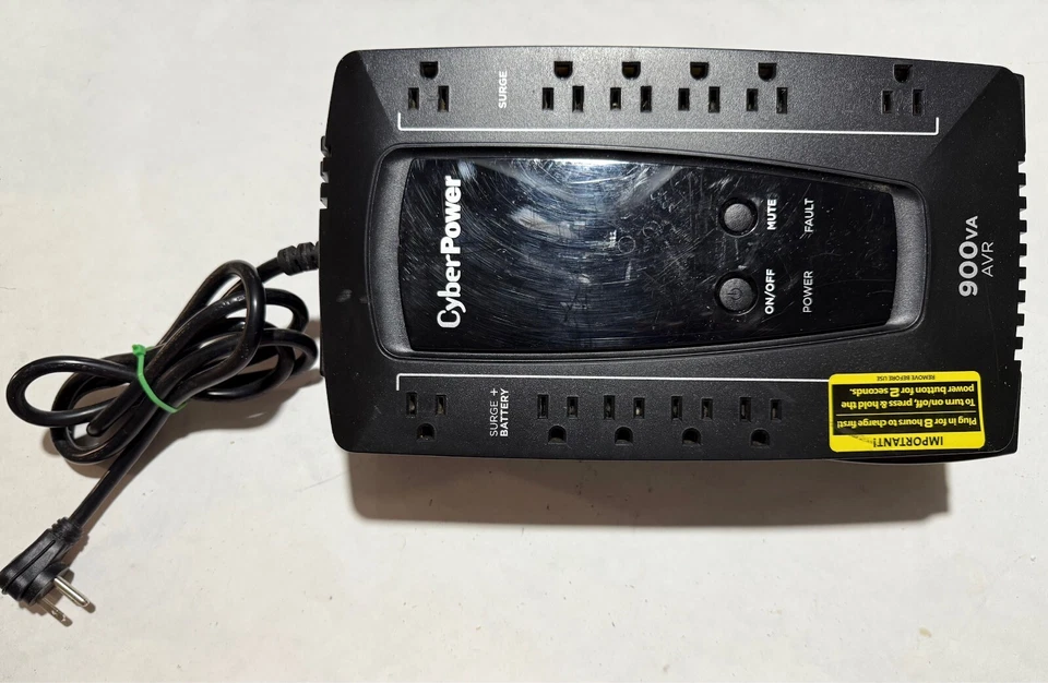 CyberPower AVRG900U AVR UPS System, 900VA/480W, Black - NO BATTERY - Image 4 of 4