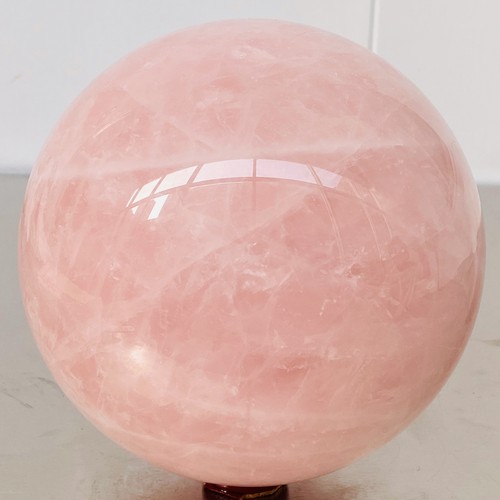 Esfera de cuarzo rosa natural bola de cristal Reiki curación 6320G - Imagen 2 de 12