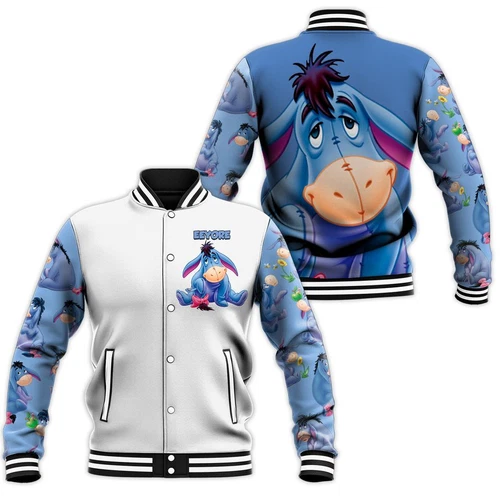 Christmas Eeyore Jacket, Eeyore Baseball Jacket
