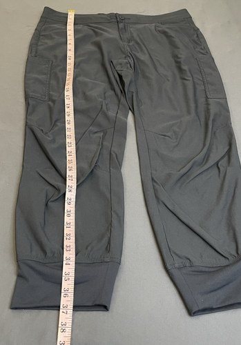 Prana Jogger Pants Womens 16 Reg Gray Cargo Outdoor Hiking Drawstring Comfy - Imagen 10 de 12