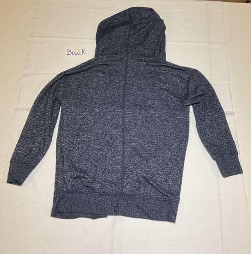 Gap Kids Small 6/7 Blue Heather Hooded Open Cardigan No Buttons - Picture 2 of 6