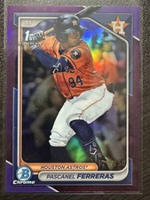 2024 Bowman Chrome #BCP-240 Pascanel Ferreras Purple Refractor /250
