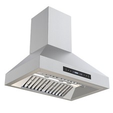 900CFM 30in Wall Mount Range Hood Stainless Steel Kitchen Vent Power Suction New