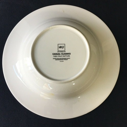 Set of 4 MIKASA Casual Classics Y4001 Fruit Rapture China Soup Bowls 9 1/8" - Picture 6 of 8