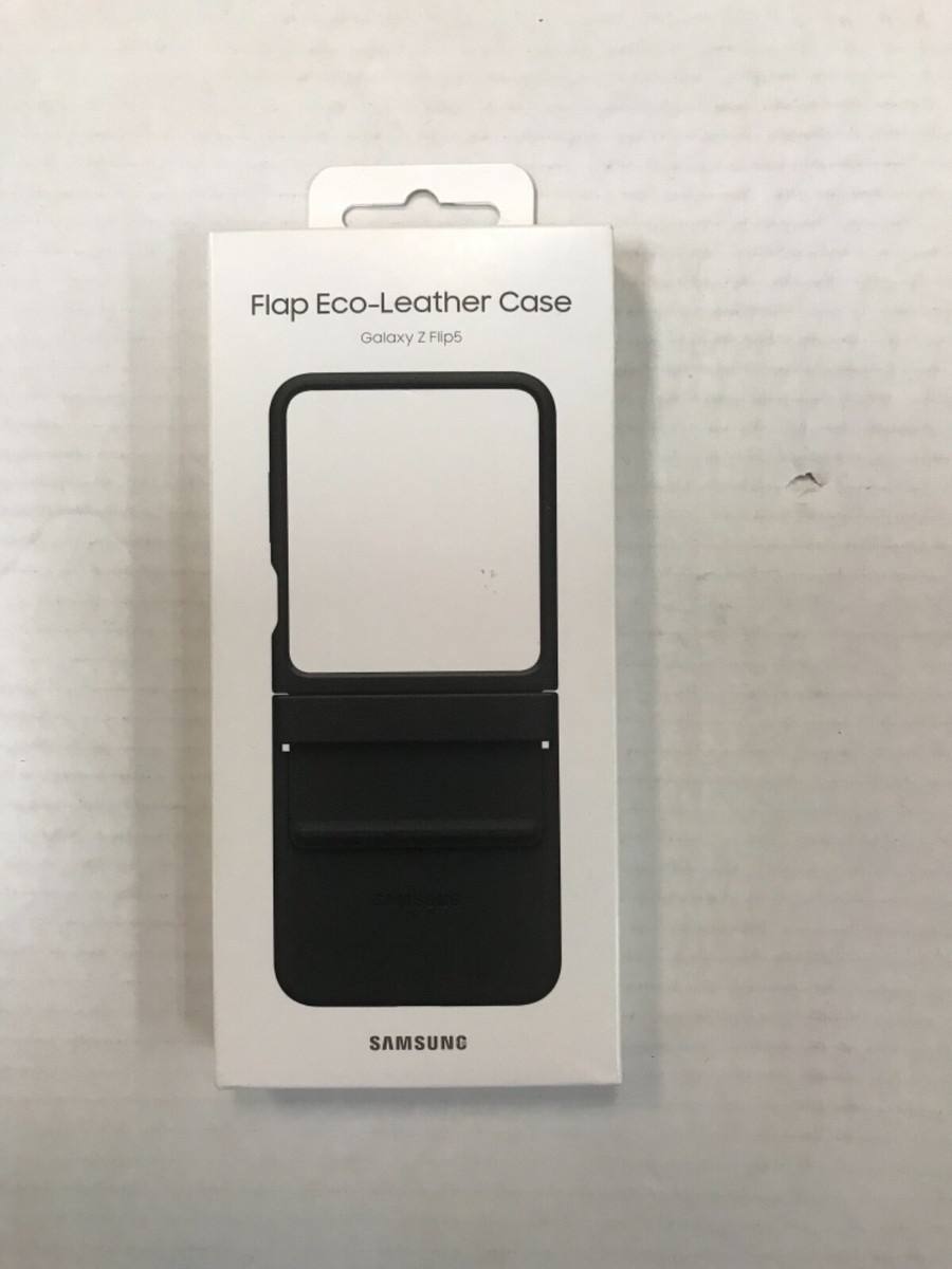 Samsung Flap Eco-Leather Case for Samsung Galaxy Z Flip5 Black