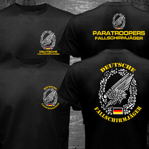 Allemagne forces spéciales parachutistes aéroportés parachutiste guerre mondiale T-shirt - Photo 1 sur 5